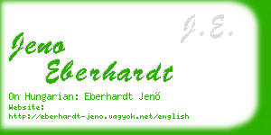 jeno eberhardt business card