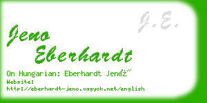 jeno eberhardt business card